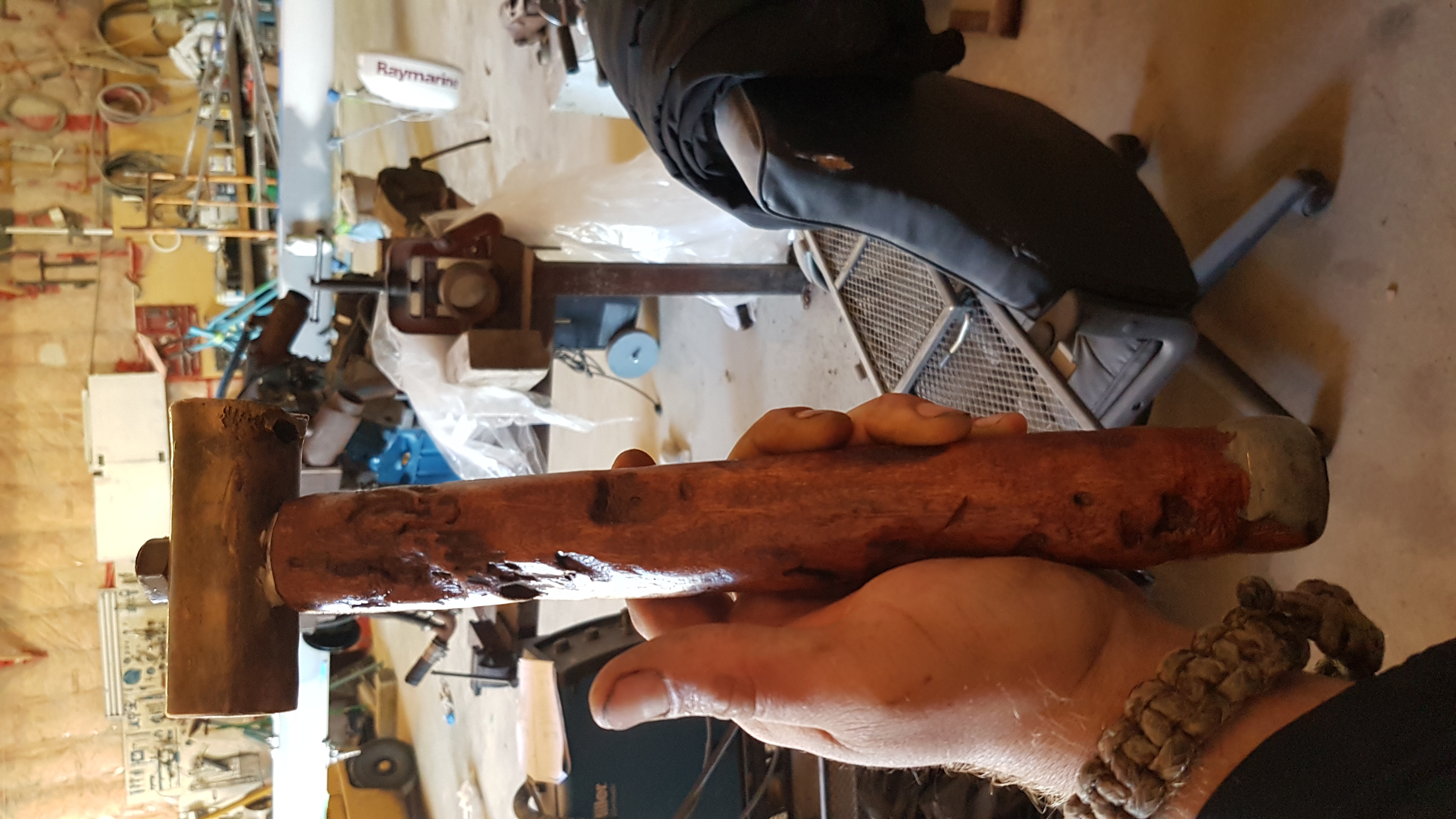 A handcrafted tool in the workshop